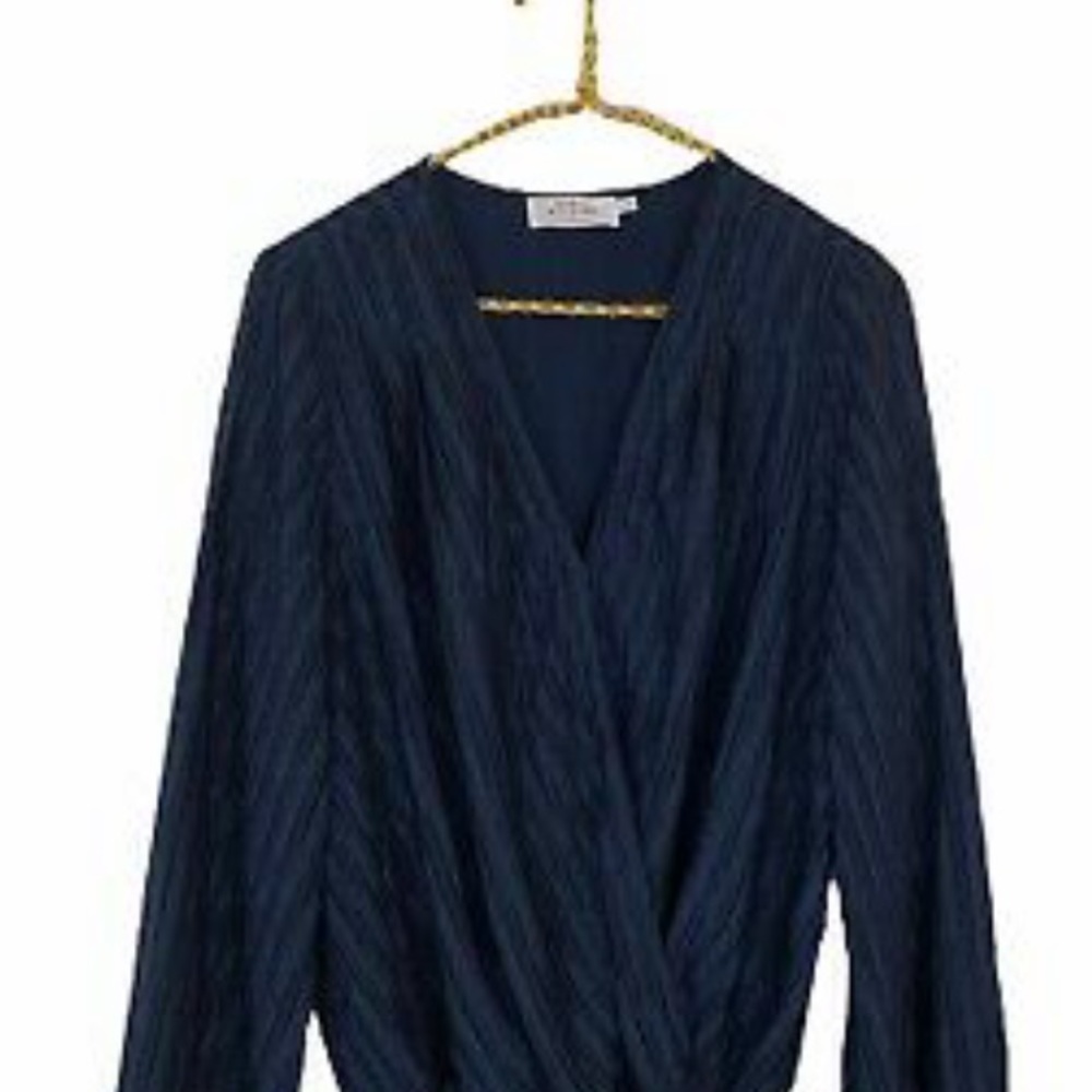 Katie sturino x stich fix blue wrap body suit